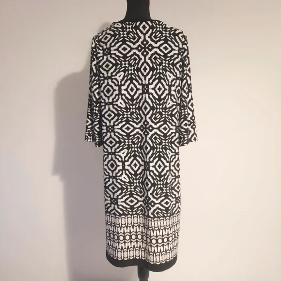 Chicos Black and White Sheath Dress - Picture 2 of 12